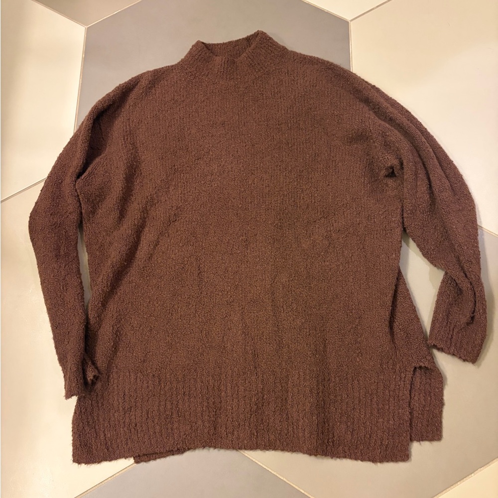 Able Boucle Sweater in Deep Brown